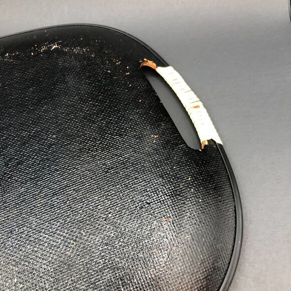 60s Fiberware Serving Tray Hand Painted Woodland Mountain Scene Deer Family - Picture 6 of 10